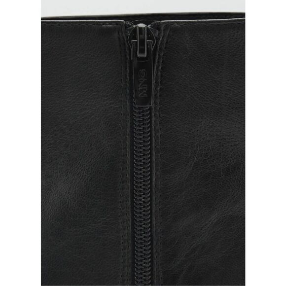 MNG BY MANGO GOAT SKIN LEATHER POINTED ANKLE BOOTS EU 40 NEW - Picture 4 of 7